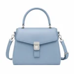 Dovia Women's Blue Leather Top Handle Handbag